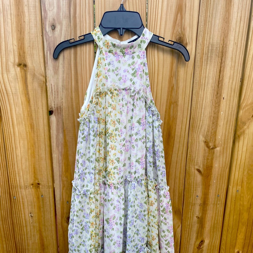 Girls Floral Tiered Sundress.
